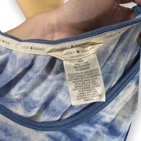 Lucky Brand Women's Stretchy Knit Tie Dye Tank Top Size Small - Picture 5 of 5